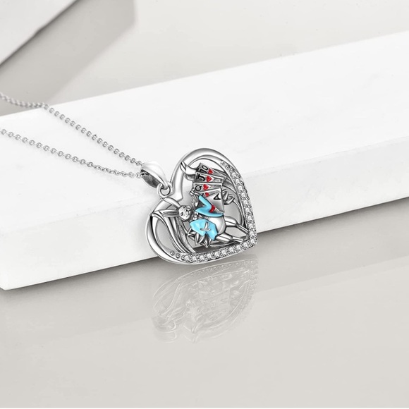 Alice in Wonderland Rabbit Diamond Necklace Queen of Hearts Boutique - Picture 3 of 6